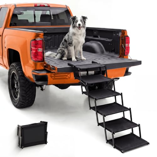 Foldable Dog Stairs for Large Dogs (6 Steps)