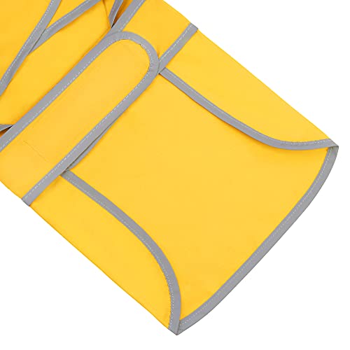 Dog Raincoat Waterproof Dog Rain Jacket with Hood (Yellow / Medium)