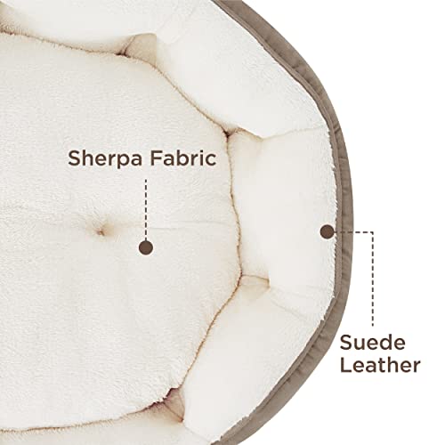 Small Dog Bed Washable (25"L x 21"W x 8"Th / Camel)