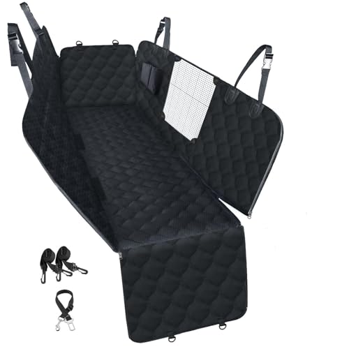 Dog Car Seat Cover for Back Seat (black)