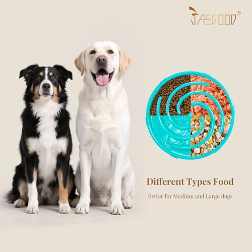 Slow Feeder Dogs Bowl for Large Medium Dogs (Large / B-Sky Blue)