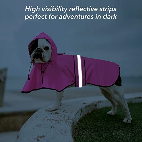 Waterproof Dog Raincoats (Medium / Pink)
