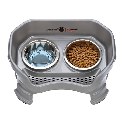 Neater Feeder Deluxe Mess (Small + Standard Bowl / Gunmetal)