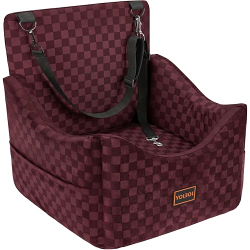 Elevated Dog Car Seat for Small (Medium / Red)