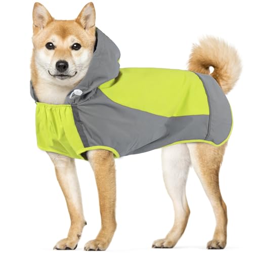 Dog Raincoats for Large Dogs (X-Large / Green)