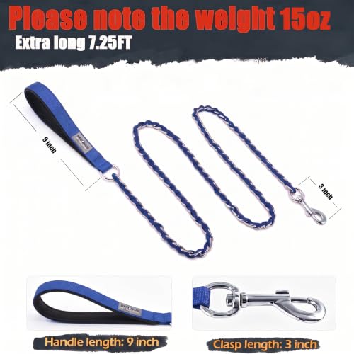 Chain Dog Leash (Blue / 7.25FT(30-80lb))