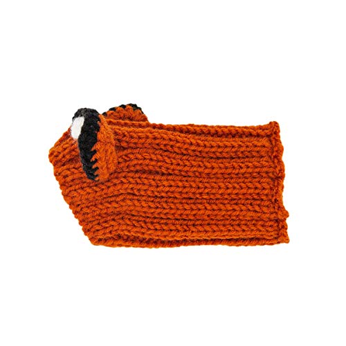 Fox Costume Knit Dog Snood Ear Wrap for Pets (Small)