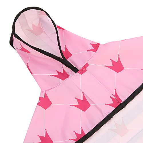 Dog Raincoat with Hood & Leash Hole S (X-Large / Princess)