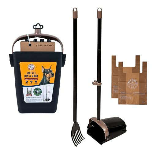 Swivel Bin & Rake Dog Pooper Scooper (One Size / Swivel and Rake Scooper)