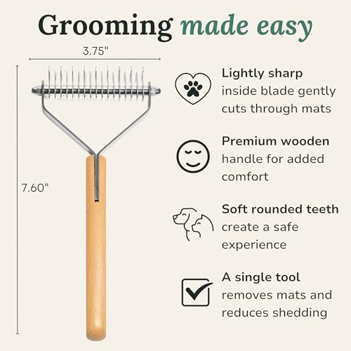 Dematting Comb for Cats and Dogs