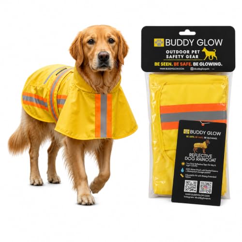 Waterproof Dog Raincoat with Two (Large)