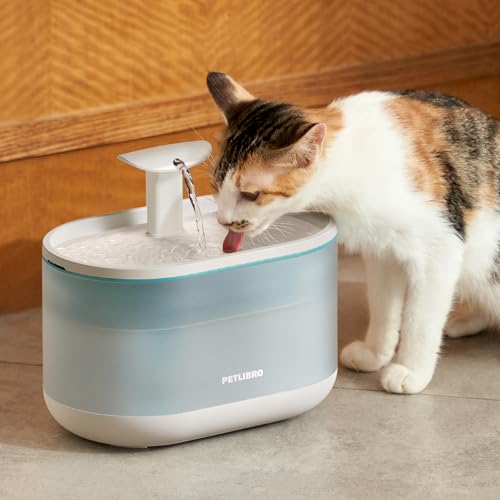 Cat Water Fountain Ultra Quiet with Two Flow Modes (white / Basic Fountain)