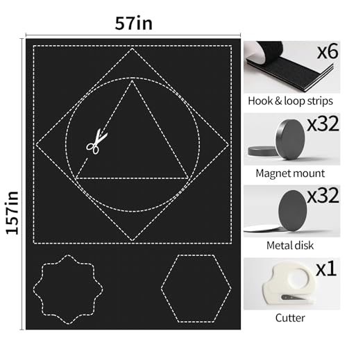100% Blackout Window Cover (57"W x 158"H)