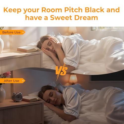Temporary Blackout Window Cover (58'' x 59'' (Pack of 1) / Black)