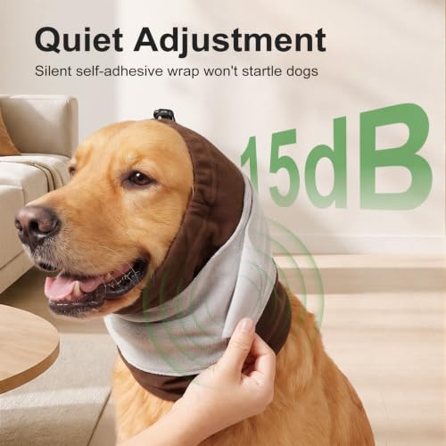 Dog Calming Hoodie for Anxiety Relief (Brown / Medium)