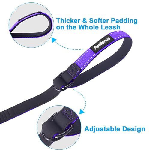 Short Dog Leash (Purple / Short - 1 Pack)