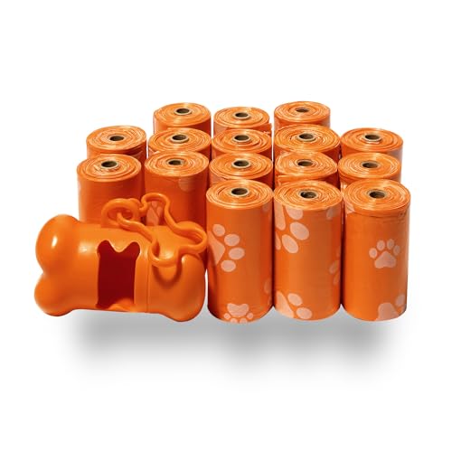 Poop Bags for Dogs (Orange / 240 Bags)