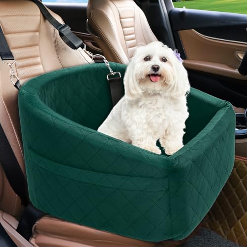 Dog Car Seat for Small Medium Dogs (Green)