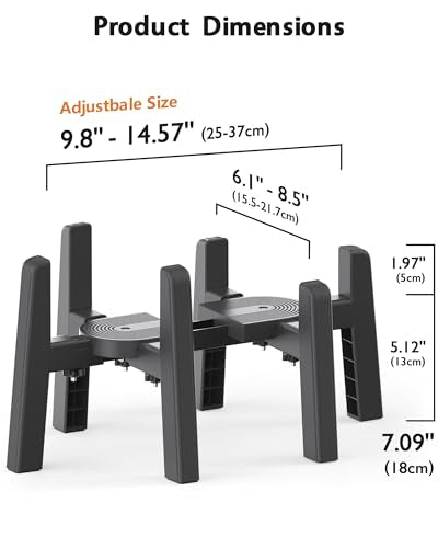 Dog Water Dispenser Stand (H: 7.09''; W: 6.1 x 9.8'' - 8.5 x 14.57'')