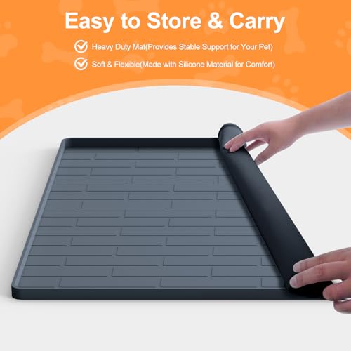 Pee Pad Tray Holder for Dogs (Dark Gray / 24 x 24 Inches)