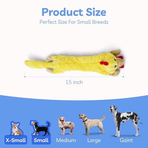 Dog Squeaky Toys Pack (Small / Bubble Plush-Chicken)