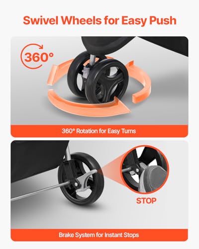 Pet Stroller 35 lbs Weight Capacity (3 wheels, For Pets up to 35lbs)