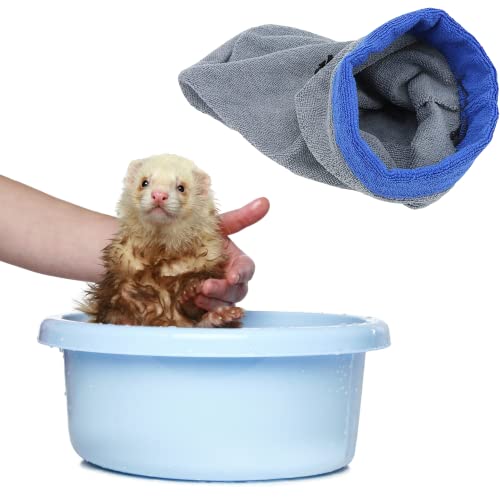 2 Pack Ferret Bath Towel Bag (Blue+Grey)