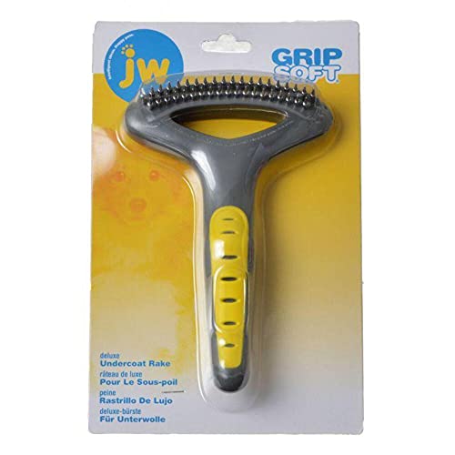 Pet GripSoft Double Row Undercoat Rake for Dogs