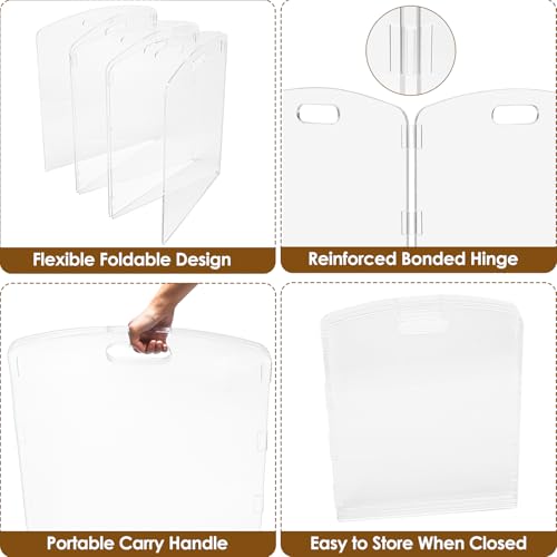 Modern Frame Clear Acrylic Freestanding Pet Gate (24" Height-6 Panel)