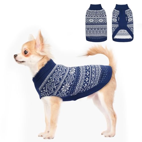 Dog Sweater Argyle (XX-Small / Blue)
