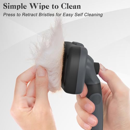 Self Cleaning Slicker Brush (Gray)