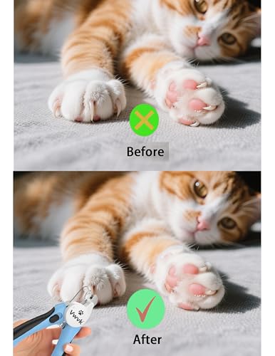 Dog Nail Clippers with Light (Nail Clipper & Brush (Best Value))
