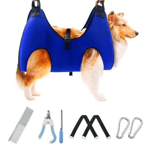 Pet Dog Grooming Hammock for Nail Trimming (XL for 60 LB)