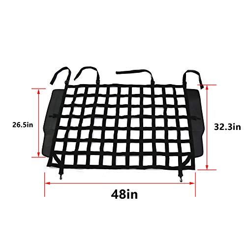 Pet Net Vehicle Safety Mesh Dog Barrier for Jeep Wrangler 4