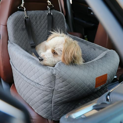 Dog Car Seat for Small Medium Dogs (Grey)