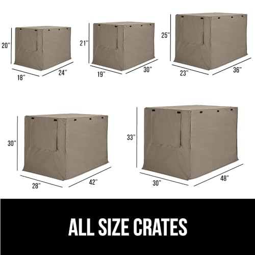 Dog Crate Covers (Light Taupe / 36" X 23" X 25")