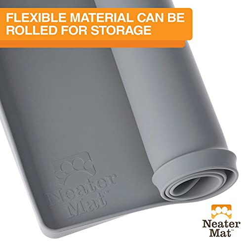 Neater Mat Cat & Dog Food Mat (19"L x 12"W / Gunmetal)