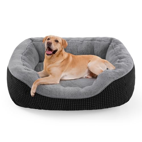 Large Dog Beds Large Sized (L (35"x25"x9") / Black)