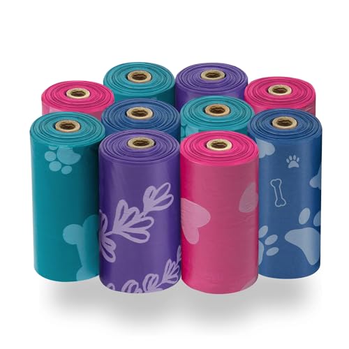 Poop Bags for Dogs (Assorted Colors 2 / 150 Bags)