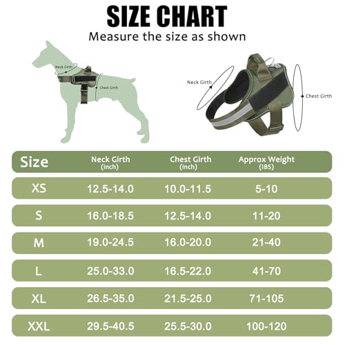 Dog Harness No (Medium (Pack of 1) / TacticalGreen)