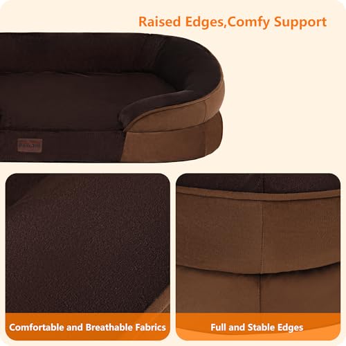 Orthopedic Waterproof X (X-Large(45 x 32 x 7 inch) / Brown)