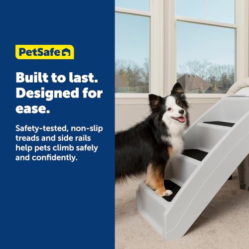 CozyUp Folding Dog Stairs (Sofa - 20 Inches Tall / Gray)