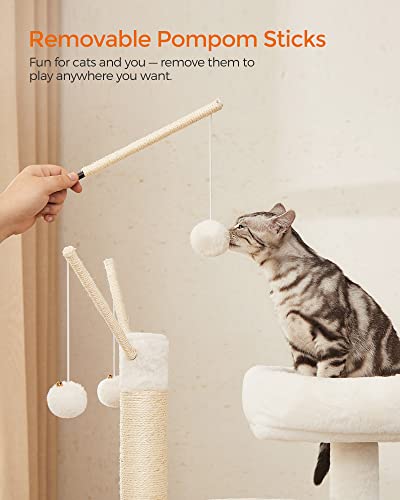Cat Tree with Litter Box Enclosure (Rustic Brown)