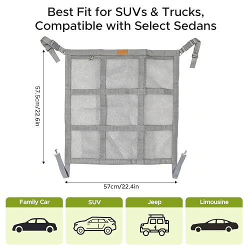 Dog Car Barrier (Grey)