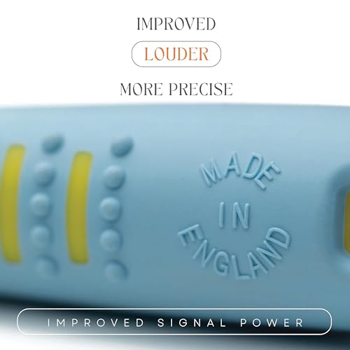 Alpha 210.5 Professional Dog Training Whistle with Enhanced Ergonomic Grip. BPA (Baby Blue on Yellow)