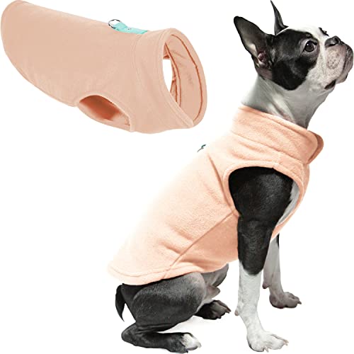 Fleece Vest Dog Sweater (Peach / Small (Around 6-lb))