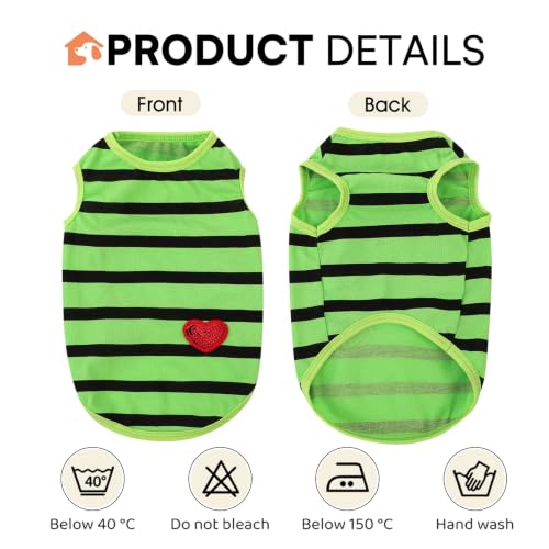 Dog Shirts for Small Dogs (Green-Vest / Small)