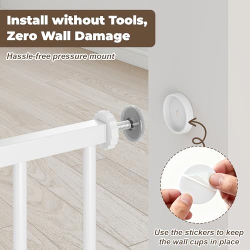 36" Extra Tall Baby Gate (White / 29-45"Wide, 36"Tall)