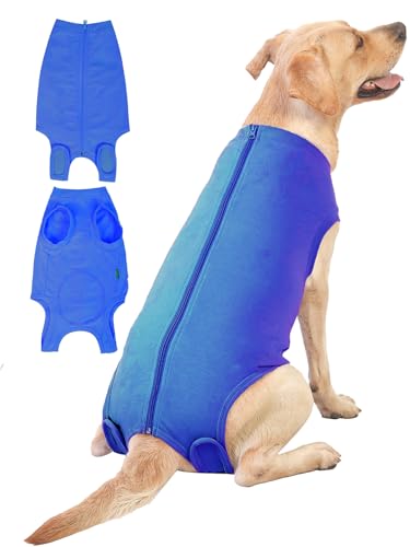 Dog Surgery Recovery Suit (XL(Back18- 20" Chest 23- 25" Weight 37- 57 lb) / Light Blue)