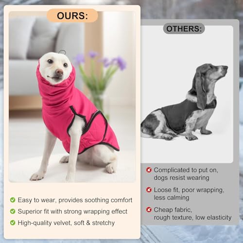 Reversible Dog Anxiety Vest (Medium(Chest:19") / Rose)